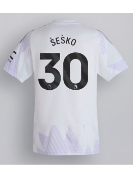 Muži Futbalové oblečenie Manchester United Benjamin Sesko #30 2025-26 Krátky Rukáv - Preč Muži Futbalové oblečenie Manchester United Benjamin Sesko #30 2025-26 Krátky Rukáv - Preč